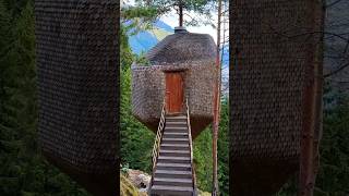 No bed no problem at The Woodnest Treehouse Hotel Norway [upl. by Aicineohp]