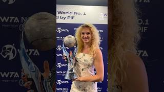 Katerina Siniakova secures her FOURTH career WTA YearEnd World No1 ranking presented by PIF 👏🏆 [upl. by Jd968]