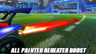 All NEW Painted quotREHEATERquot Boost  Rocket League Showcase [upl. by Hopfinger11]