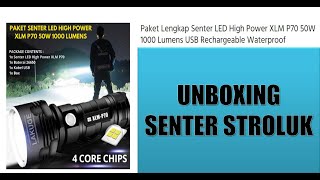 SENTER LED High Power XLM P70 50W 1000 Lumens USB Rechargeable Waterproof [upl. by Entroc]