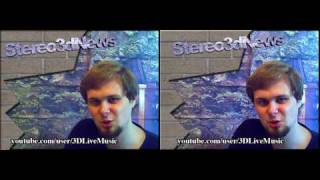 stereo3dnews Aiptek 3D camera update 3DLiveMUSIC Game Review [upl. by Leohcin]