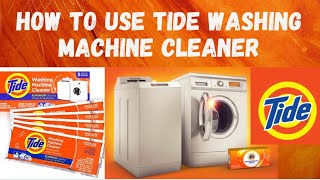 Tide Washing Machine Cleaner  How To Use Tide Washing Machine Cleaner  Review  Testing [upl. by Adnahs]