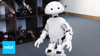 Jimmy Open Source 3D Printed Robot  Intel [upl. by Arenahs]