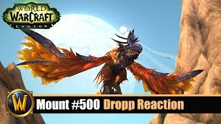 Mount 500 Drop Reaction  Rukhmar World Boss Mount [upl. by Egap84]