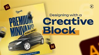 Flyer Design Tutorial  How to Overcome Creative Block [upl. by Nnylarej]