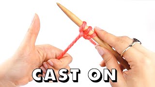 How to CAST ON Knitting for Total Beginners [upl. by Heber165]