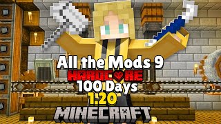 I Survived 100 Days In ALL THE MODS 9 In 120 MINECRAFT In HARDCORE [upl. by Ibbison]