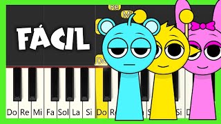 INCREDIBOX  SPRUNKI  TUTORIAL DE PIANO FÁCIL [upl. by Amilah859]