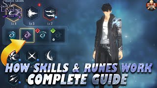 Solo Leveling Arise  SKILLS amp RUNES Everything you need to know about Jinwoo amp Hunters [upl. by Aidnac795]