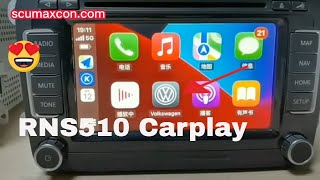 Scumaxcon RNS510 could support wired and wireless Carplay ！wirelesscarplay carplay rcd510rns510 [upl. by Brick850]