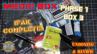 Medic Box  Box 3 Phase 1 Duty IFAK  IFAK COMPLETE  Full Doc P Unboxing amp Review [upl. by Nanaj869]