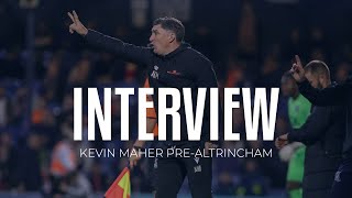 Interview Kevin Maher previews trip to Altrincham [upl. by Eusebio]