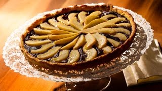 German Choco Pear Cake Recipe DeutschEnglish [upl. by Netram153]