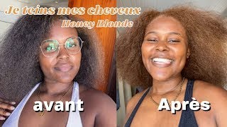 JE TEINS MES CHEVEUX AVEC CRÈME OF NATURE Honey Blonde [upl. by Gabbie692]