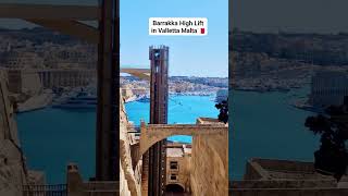 Barrakka lift in Valleta Malta malta shortvideo shortviral shortsfeed [upl. by Ardnait]