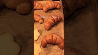 Making croissants at home croissant breakfast homebaker fresh food asmr coffee cornetto yum [upl. by Rowland]