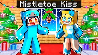 Our First Mistletoe KISS In Minecraft [upl. by Yesllek629]