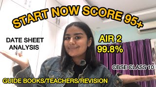 Roadmap to 95 in Boards and Date Sheet analysis cbseclass10 cbse [upl. by Saul]