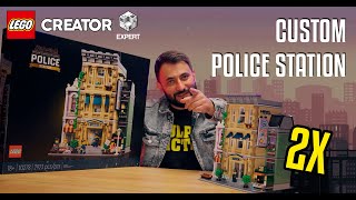 Custom Lego Creator Expert Police Station in 7 DAYS [upl. by Aralomo720]