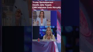 Trump Spokesperson Interview Ends Abruptly [upl. by Moorefield]