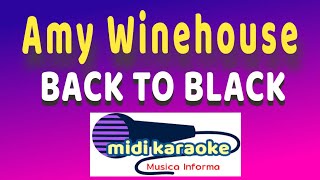 Amy Winehouse  BACK TO BLACK  karaoke [upl. by Benge]