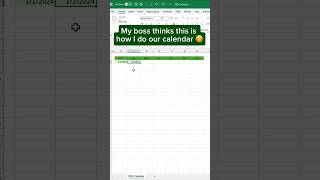 Create a 2024 Excel Calendar in SECONDS [upl. by Solotsopa17]