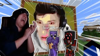 Quackity Cant Stop Laughing Over Trolling GeorgeNotFound and BadBoyHalo On the Dream Smp [upl. by Aisetal]