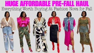 AFFORDABLE PREFALL HAUL  EVERYTHING WORTH BUYING AT FASHION NOVA RIGHT NOW [upl. by Cumings]