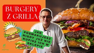 BURGERY Z GRILLA 🍔😋  Najlepszy przepis na soczyste smaki [upl. by Eelyma52]