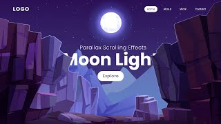 Parallax Scrolling Website  How to Make Website using Html CSS amp Javascript [upl. by Odine919]