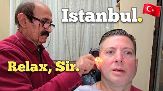 💈TURKISH BARBERS Dont Ask THEY JUST DO IT This is Mr Saleh ASMR Istanbul 🇹🇷 [upl. by Idna794]