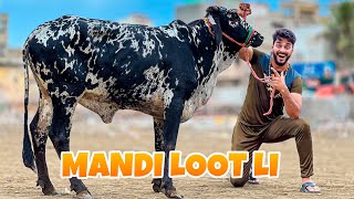 AAJ TO MANDI HI LOOT LI🤩BEHTAREEN SODA HOGYA😍 MANDI VLOG  BAKRA EID 2023 [upl. by Hinson483]