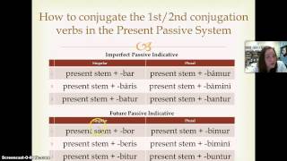 Ch 18 Present Passive 1st2nd Conjugations [upl. by Kleeman]