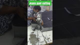 Jeans pant cutting process how to jeans pant cutting jeanspants jeans taperedjeans [upl. by Prudence4]