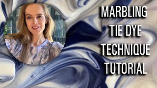 MARBLE TIE DYE TECHNIQUE FOR BEGINNERS [upl. by Oirasor]