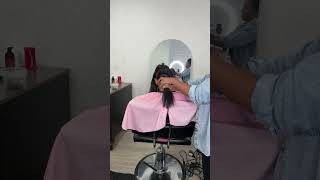 Sleek Ponytail Sew in on Natural Hair [upl. by Kovacs178]