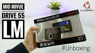 Unboxing nawigacji z rejestratorem Mio MiVue Drive 55 LM  ForumWiedzypl  ForumWiedzy [upl. by Kristan]