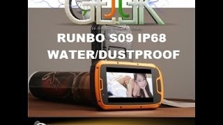 Smartphone android etanche Runbo S09 IP68 Test par GLG du JT Geek [upl. by Aicrag785]