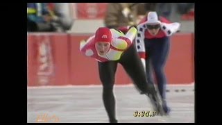 Winter Olympic Games Albertville 1992  5 km Pechstein  Van Schie [upl. by Kev770]