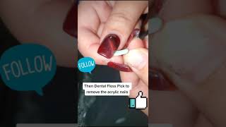 How to remove Acrylic Nails at Home [upl. by Sally594]