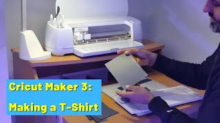 How to make a TShirt with the Cricut Maker 3  Using Smart IronOn  Making my first tshirt [upl. by Dov637]