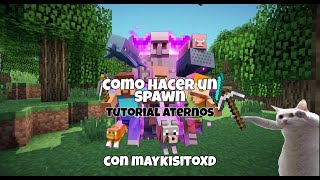 ATERNOS Como hacer un spawn para tu servidor de minecraft [upl. by Eiramaliehs]