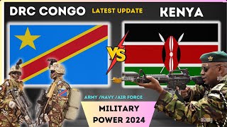 DRC Congo vs Kenya military power comparison 2024  Kenya vs DRC Congo Military Strengths 2024 [upl. by Myrvyn210]