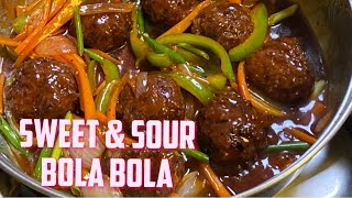 SWEET amp SOUR BOLA BOLA RECIPE [upl. by Gagnon530]