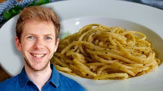 Einfache Pasta aus nur 3 Zutaten  Cacio e Pepe Rezept [upl. by Niro]