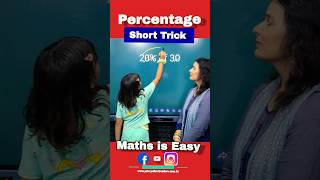 Easy Maths Trick 🔥 Percentage Trick Maths is Easy Short Tricks vedicmaths shorts ytshort fun [upl. by Nitin915]