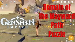 Genshin Impact Domain of the Wayward Path Puzzle [upl. by Kelleher]