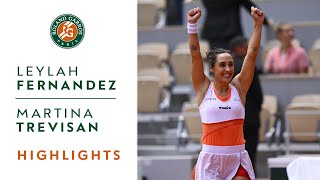 Leylah Fernandez vs Martina Trevisan Quarterfinals Highlights I RolandGarros 2022 [upl. by Yale685]