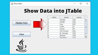 How to Get Data from Database to JTable in Java  Display MySQL Data into JTable [upl. by Llertniuq]