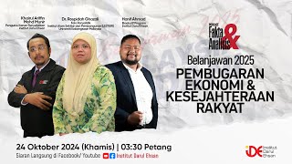 🔴 Belanjawan 2025 Pembugaran Ekonomi dan Kesejahteraan Rakyat [upl. by Acirfa]